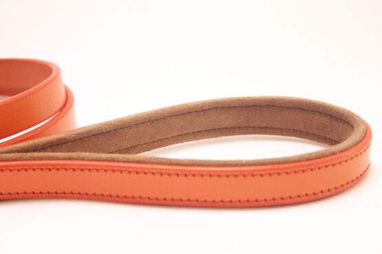 orange leather lead