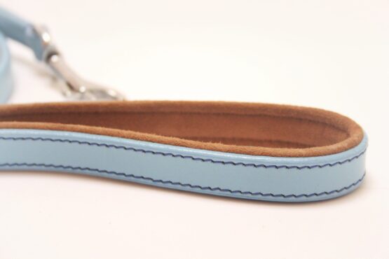 Blue Leather Whippet Greyhound Lead - Image 3