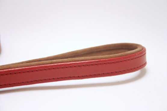 red leather lead